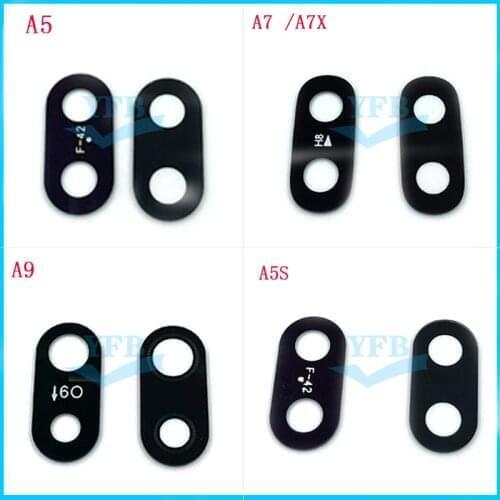 100pcs Back Rear Camera Lens Glass Cover Replacement Cover For OPPO A5 A7 A7X A9 A5S A35 A3 F7 F9 Pro F11