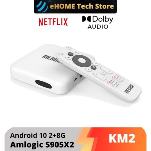 Mecool KM2 4K Android TV Box For Netflix Amlogic S905X2 2GB DDR4 USB3.0 SPDIF 100M LAN WiFi Prime Video HDR 10 Widevine L1 TVBOX