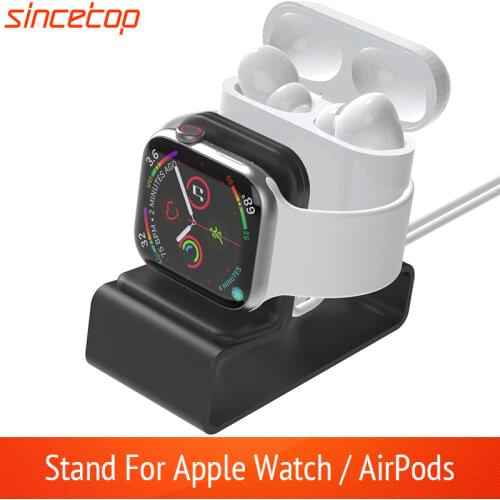 Aluminum Bracket Charger Dock Station For Airpods 12 Pro Charging Holder for Apple Watch Stand Series SE/6/5/4/3/2 38 42 40 44mm