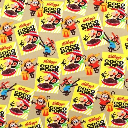 1 yard KOI COCO POPS printed Cotton Woven Fabric (width=140cm)