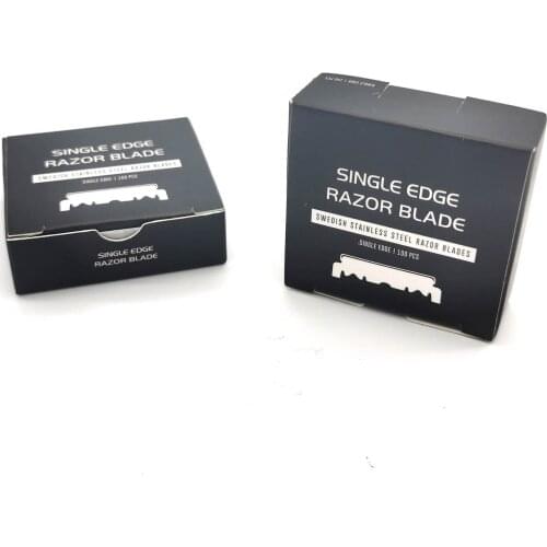 100Pcs/Set Shark Barber Razor Blades Premium for Barbers Professional Barber Razors Exchangeable Blade Razors