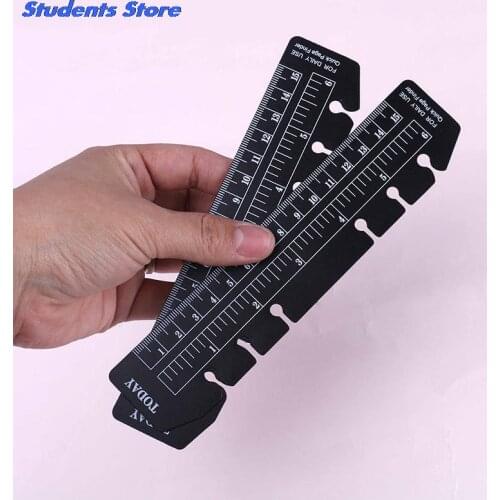 2Pcs A5 A6 A7 6 Holes Index Ruler Bookmark Notebooks Accessories Ruler For Binder Planner Notebook Fine Office School Supply