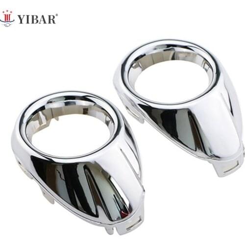 2pcs Per Set Car Styling Front Fog Lamp Frame Modified Head Fog Light Decoration Cover For Ford Focus 3 Accessories Abs Chrome