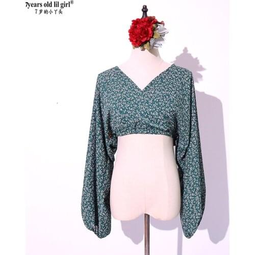 2021 Sexy Women Flamenco Spanish Dance Tops Shirts Chiffon Long Sleeve Blouses Dance wear HA06