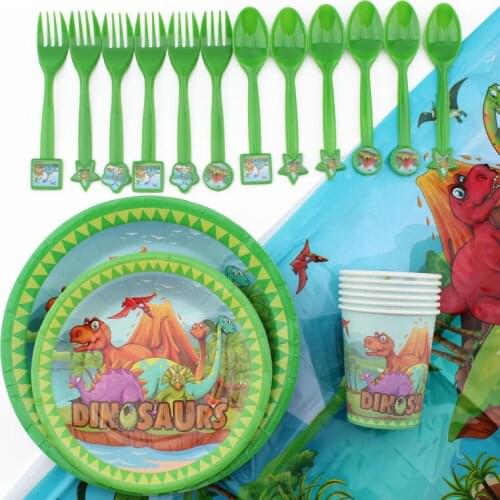 Dinosaur Party Party Birthday Party Decorations Kids Party Supplies Wedding Decorations Tablecloth Paper Cup Paper Towel