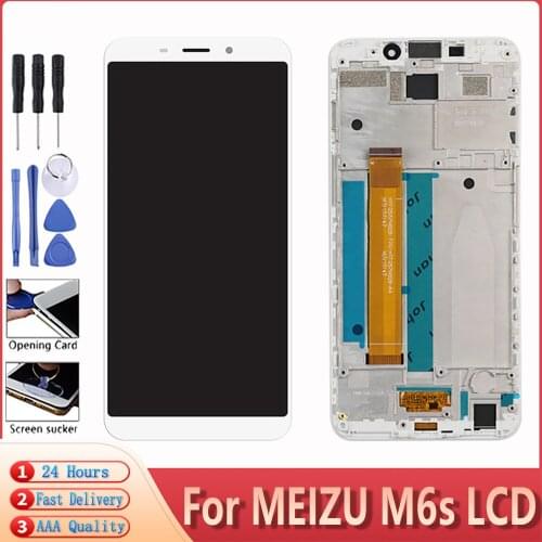 5.7 inch AAA Quality For MEIZU M6S LCD Display Touch Screen Digitizer Assembly With Frame For Meilan Mblu S6 Display