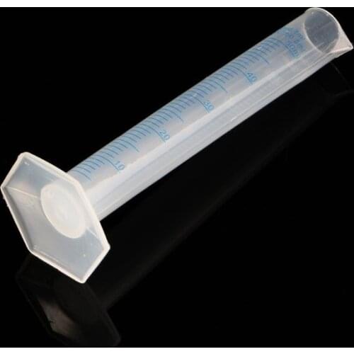 50mL Measuring Cylinder Laboratory Test Graduated Liquid Trial Tube Jar Tool New M17F