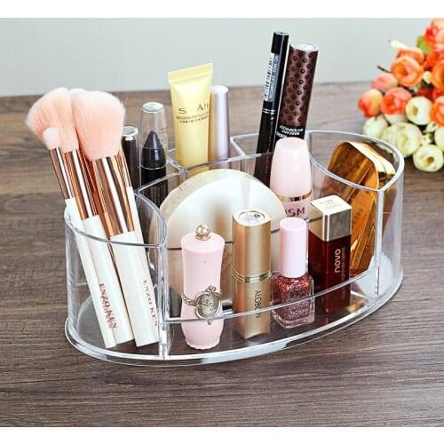 Acrylic table makeup organizer / makeup brush / nail polish / cosmetic organizer makeup box for women WJ102612