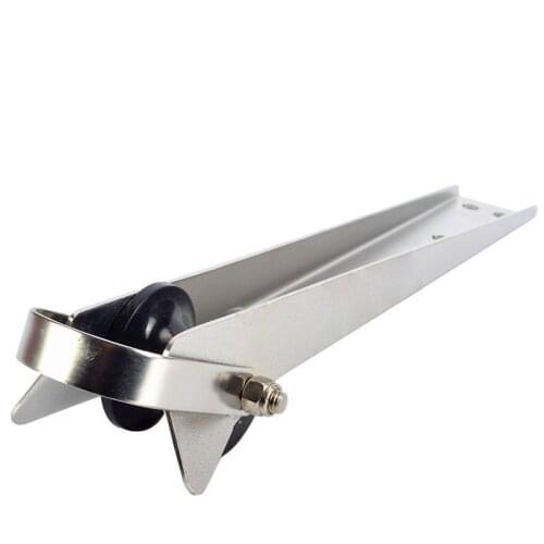 Boat Stainless Steel 390mm Anchor Roller Self Launching 15-1/4" Heavy Duty Marine Bow Roller