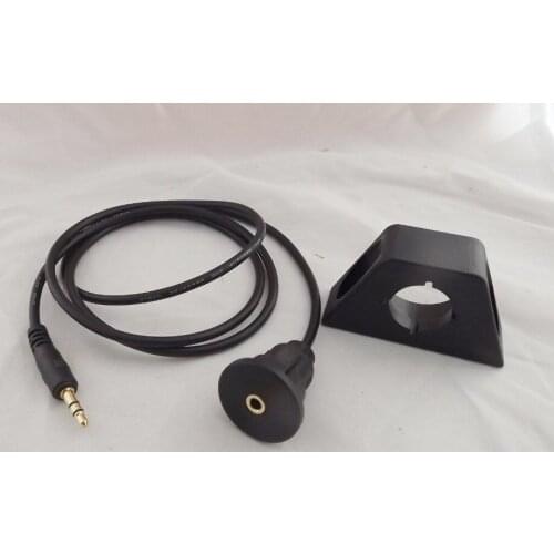 1pcs Car Dash Flush Mount 3.5mm M/F Aux Audio Socket Extension Adapter Cable Lead 3ft