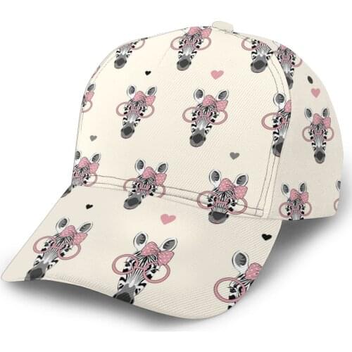 CINESSD Zebra Head Pattern Baseball Cap Fashion Men Hat Cap Summer Dad Hat Male Sports Hat