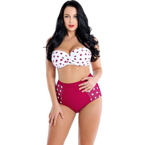 2019 Angel Luna bikini swimwear fat girl in bikini 2 piece high waisted bikini