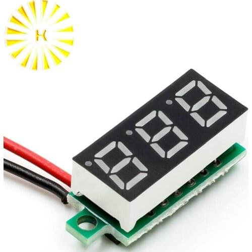 0.28 Inch 2.5V-30V Mini Digital Voltmeter Voltage Tester Meter LED Screen Electronic Parts Digital Voltmeter Connector