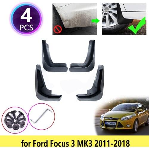 For Ford Focus 3 MK3 2011 2012 2013 2014 2015 2016 2017 2018 Mudguards Mudflap Fender Mud Flaps Guards Splash Car Accessories