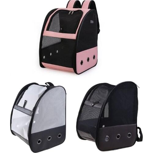 Bird Cage Breathable Carrier Backpack Foldable Lightweight Outdoor Travel Multi Purpose PU Mesh Pet Parakeet Parrot Bag