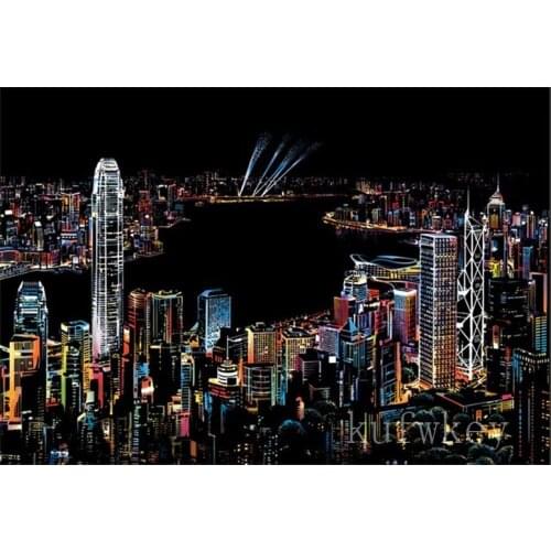 Sqaure 5d Diamond Painting New York Embroidery with Diamonds Cross Stitch Rhinestone diamond pictures Mosaic city night Building