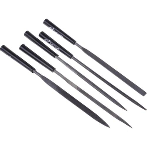 5Pcs/Set Carving Jewelry Diamond Glass Stone Wood Craft Tool Needle Files Kit