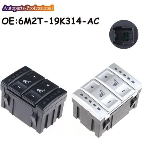 New Car Black Seat Heating Button Control Switch For Ford mondeo MK4 6M2T-19K314-AC 6M2T19K314AC car accessories