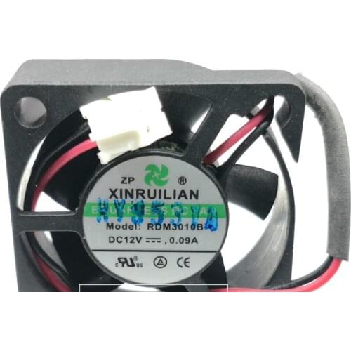 Brand new RDM3010B 3010 3cm cooling fan 12V 0.09A ball bearings fan 2wires