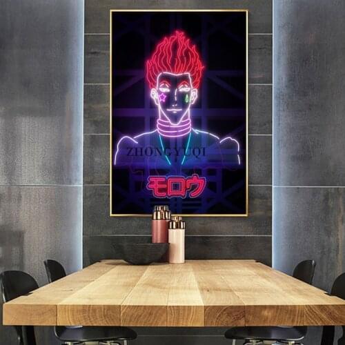 Modern Home Decor Classic Anime Poster Hunter X Hunter Killua,Gon,Hisoka Wall Art Canvas Painting HD Prints For Boy Living Room