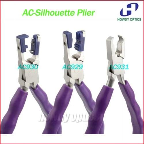 Quality Glasses AC-Silhouette Plier Anti-slip Rubber Handle Rimless Frame Eyeglass Plier AC929 AC930 C931 Free Shipping