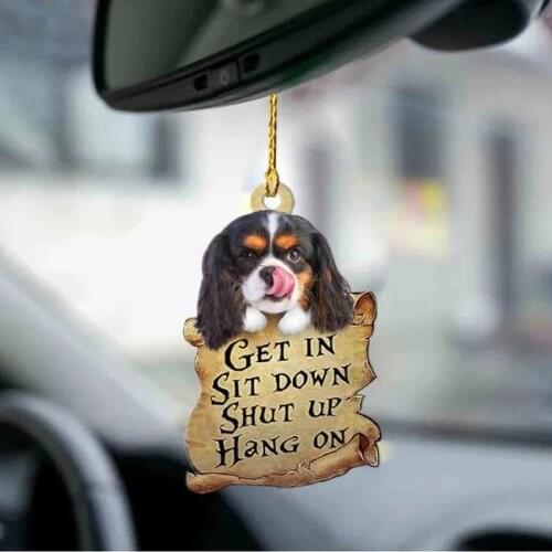 Dog Decoration Pendants Car Hanging Ornament Creative Cute Car Interior Accessories Decoration Get In Sit Down Drop Shipping