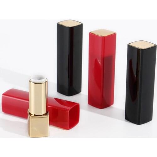 Black/Gold 12.1mm Empty Lipstick Tubes DIY Lip Balm Lipstick Case Refillable Bottle Makeup Container Lip Balm Lipstick Empty