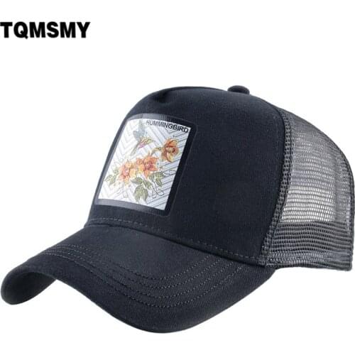 TQMSMY Mesh Baseball Cap Women Adjustable Trucker Caps Men Breathable Cotton Baseball Cap Snapback Hip Hop Visor Dad Hats TME31