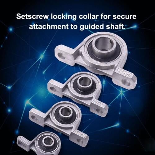 2PCS 8mm 10mm 12mm 20mm Diameter Zinc Alloy Bore Ball Bearing Pillow Block Mounted Support Ring Angle Tune Ball Bearing