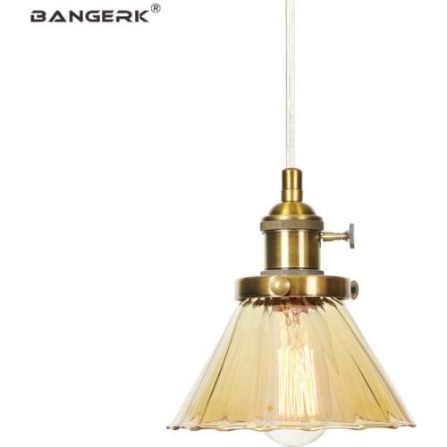 Nordic Design Modern Pendant Lights Iron Glass Switch LED Hanging Lamp Loft Decor Dining Room Bar Lighting Indoor Droplight