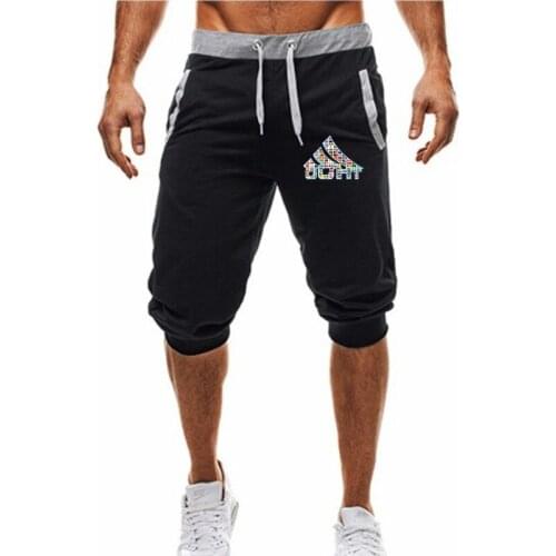 Comfort Mens Hip Hop Shorts Workout Clothing Knee Length Joggers Men Sweatpants Cotton Casual Fashion Five Pants Plus Size M-3XL