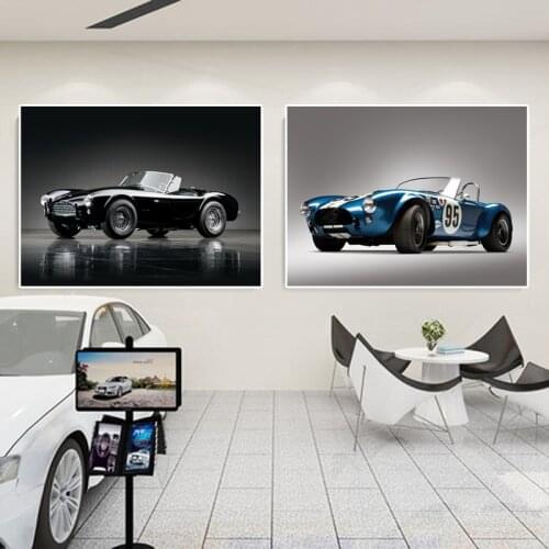 Vintage Ferrari Sports Car Canvas Painting Luxury Supercar Posters and Prints Wall Pictures Modern Living Room Home Decoration