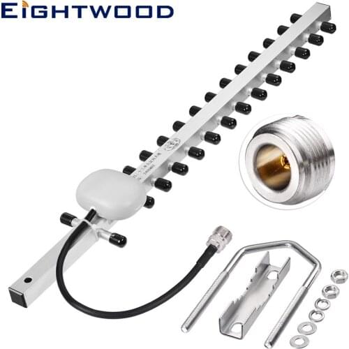Eightwood 2.4GHz 16dBi Wifi Yagi Antenna Directional Aerial For 802.11b/g N Jack Female RF Connector 20cm Cable