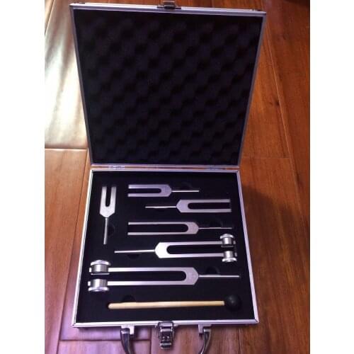 High quality medical tuning fork set 128C 256C 512C 1024C 2018C 4096C Ear tuning fork instruments FREE SHIPPING