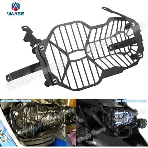 Waase Motorcycle Headlight Grille Guard Cover Protector For BMW R1200GS ADV Adventure R1200 GSA 1250 2014 2015 2016 2017 2018