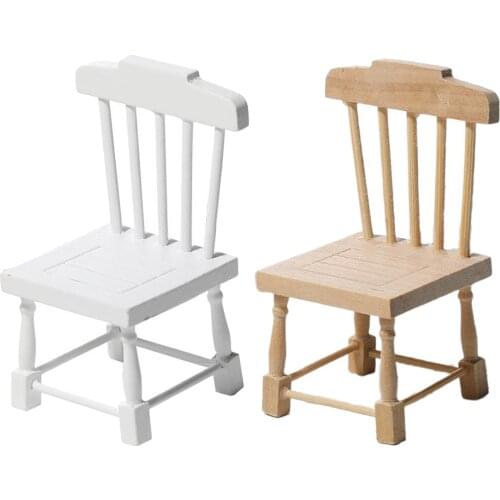 1:12 Miniature Dollhouse Furniture Sofa Dining Table Chair with Pad for Doll House Kids Girls Toys Xmas Gift