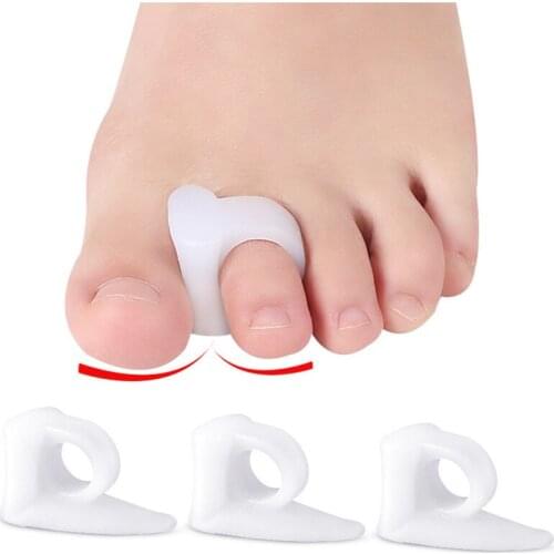 2PCS Toe Separator Hallux Valgus Bone Corrector Straightener Soft SEBS Foot Care Repair Protector Adjuster Feet Pedicure Tool