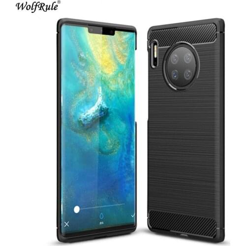 For Huawei Mate 30 Pro Case Phone Bumper Soft Carbon Fiber Protective Phone Case For Huawei Mate 30 Pro 5G Cover Funda 6.53