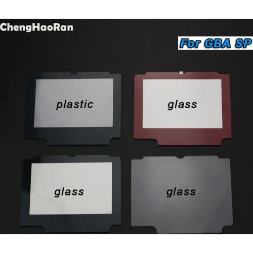 ChengHaoRan For GameBoy Advance SP Glass & Plastic Protection Panel Replacement Screen Lens Protector For GBA SP