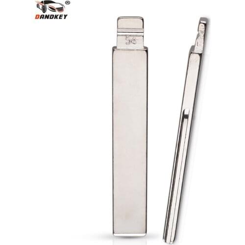 Dandkey 10pcs/lot Universal Flip KD Remote Key Blade Type #54 for Citroen NO.54 Blade HU83 With Goove for Peugeot 307