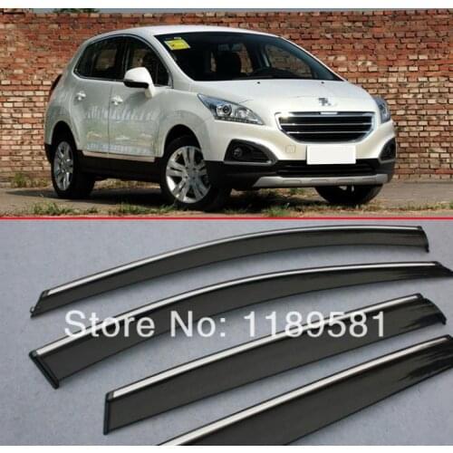 For Peugeot 3008 2008-2015 Window Wind Deflector Visor Rain/Sun Guard Vent new