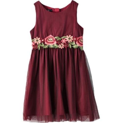 Girls Dress Summer 2021 New Girls Princess Dress for Party Kids Embroidery Dresses For Baby Girls Children Clothing 3-10 Years