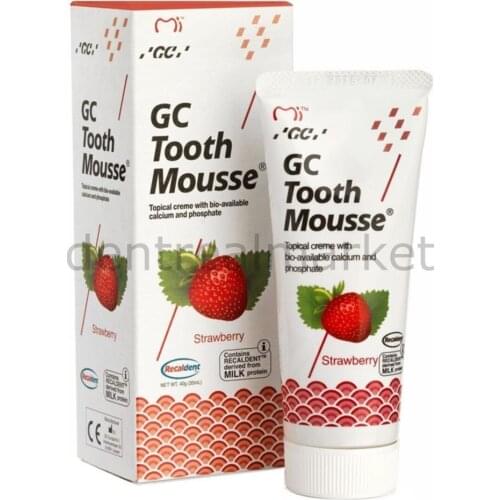 Gc Dental Tooth Mousse Topical Creme 40 gr - with Strawberry - Tooth Protector