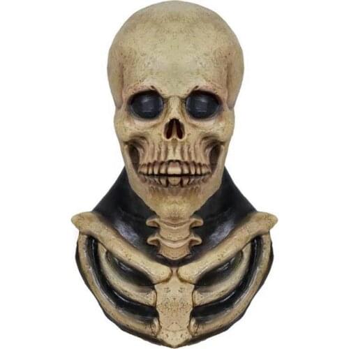 Skull Headgear Mask Halloween Horror Scary Screaming Skull Grimace Head Tricky Party Supplies