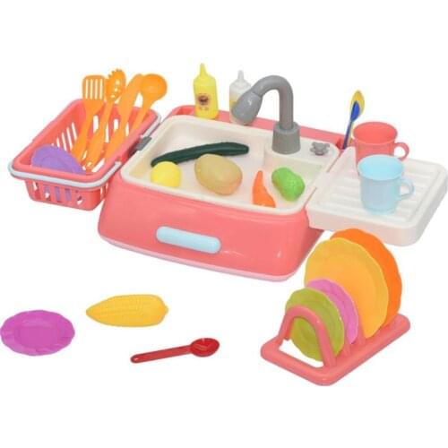 Simulation Electric Dishwasher Recycling Effluent Parent-child Interaction Children Pretend Role Play Game Kitchen Toys Set