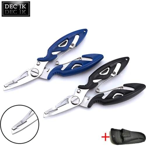 Scissors Hook Remover Tongs Braid Line Cutting Fish Tackle Tool Carp Multi-Function Any Suitable For Curved Fishing Pliers Bag