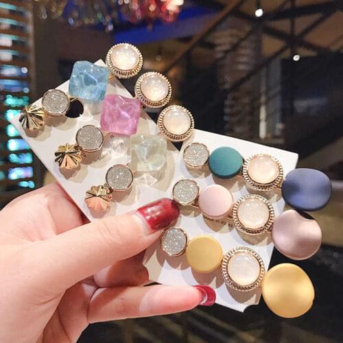 Korean Creative Geometry Hair Clip Candy Color Women Jewelry Bobby Pin Hair Clip Vintage Sweet Fashion Girls Hair Pin