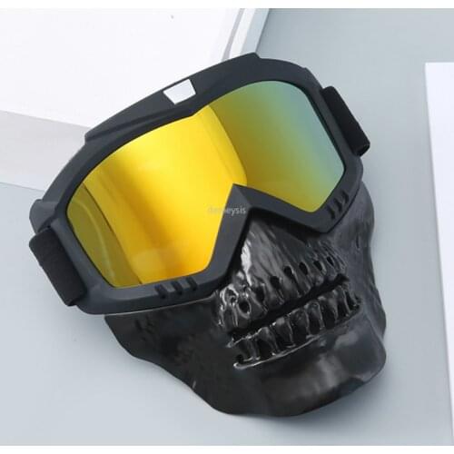 Outdoor Hunting Paintball Mask Goggle Military Airsoft Shooting Protection Goggles Mask Tactical Detachable Mask Goggles