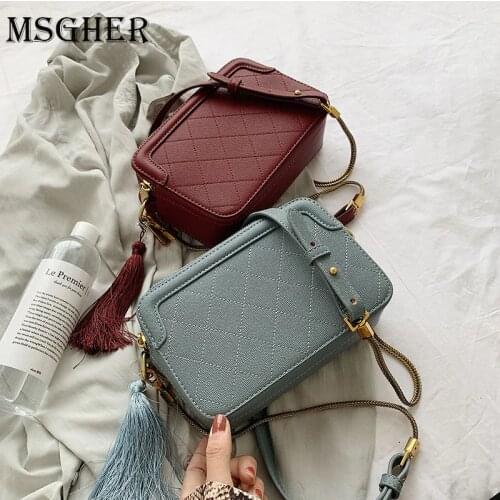 MSGHER Snake Lattice Pattern Chain Crossbody Bag For Women Mini Tote Bag Lady Shoulder Messenger Bags Travel Phone Purses WB2529