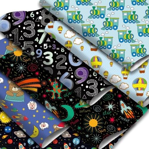 CartoonTheme Faux Leather Sheets Car Bear Printed Synthetic Leather Fabric 20x33cm for DIY Earrings Hair Bows Handbags